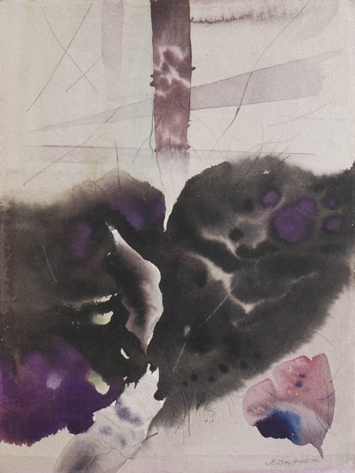 B D Gupta, Untitled, 1994, Watercolor on paper