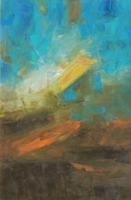 K M Adimoolam, Reflex, 1992, Oil on canvas