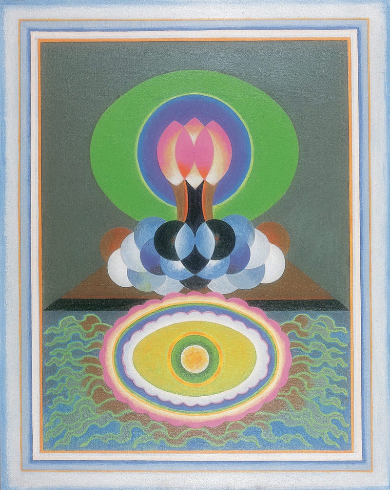 G R Santosh, Brahmand, 1995, Acrylic on canvas
