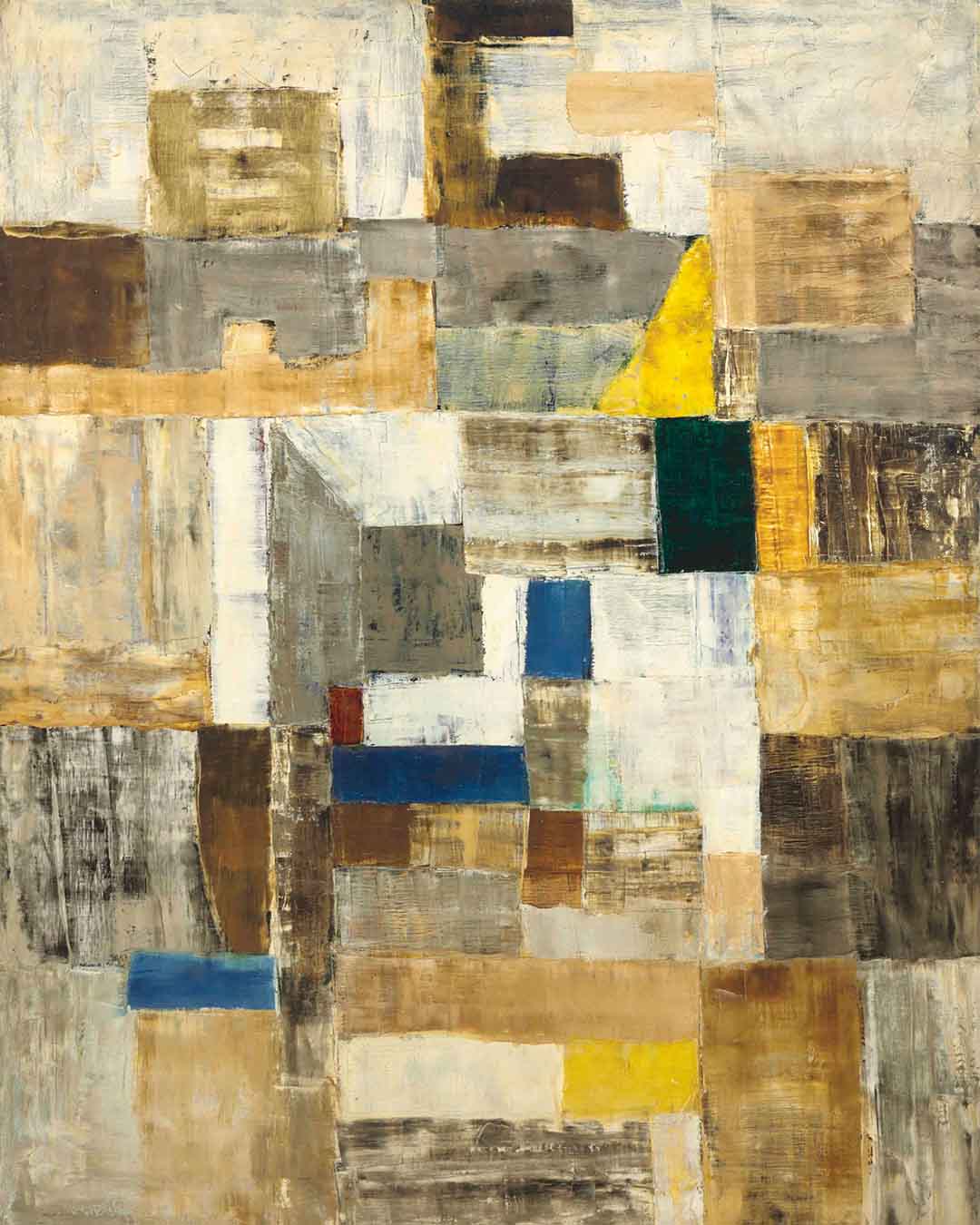 V S Gaitonde, Untitled (Composition), 1958, Oil on canvas
