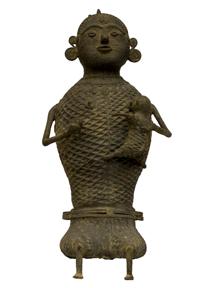 Kondh Bronzes, Mother and Child, Bronze (lost wax casting)