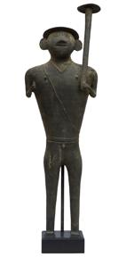 Kondh Bronzes, Warrior, Bronze (lost wax casting)