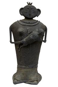 Kondh Bronzes, Mother and Child, Bronze (lost wax casting)