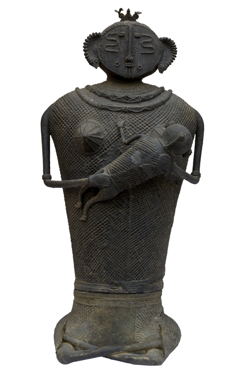 Kondh Bronzes, Mother and Child, Bronze (lost wax casting)