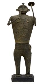 Kondh Bronzes, Warrior, Bronze (lost wax casting)