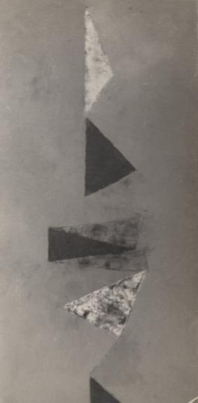 V. S. Gaitonde, Composition II, 1958. 26.5 × 53 in. Shown in his one-man show at Kumar Gallery, 1959, and in 5000 Years of Indian Art, Germany, 1959