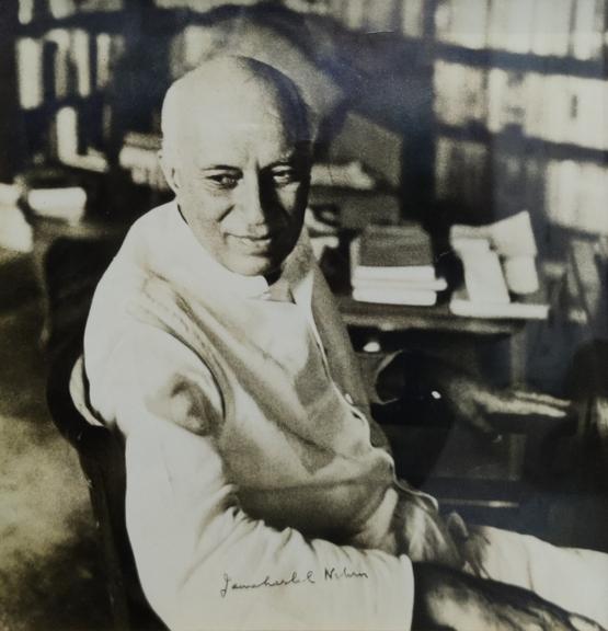 Photo gifted and signed by India’s first Prime Minister, Jawaharlal Nehru, to Virendra